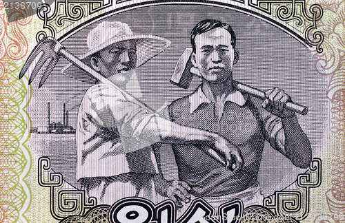 Image of North Korean Worker & Farmer