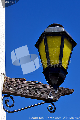 Image of street lamp colonia del sacramento  uruguay