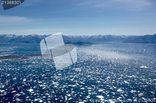 Image of Ice fjord aerial