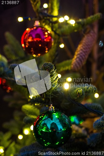 Image of christmas decorations