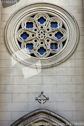 Image of sculpture glass and a cross