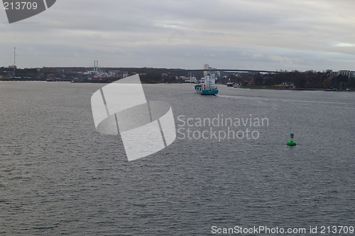 Image of The wntrance to the Kieler canal in the Kieler fjord.