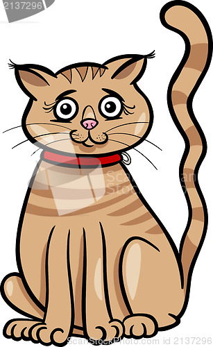 Image of female cat cartoon illustration