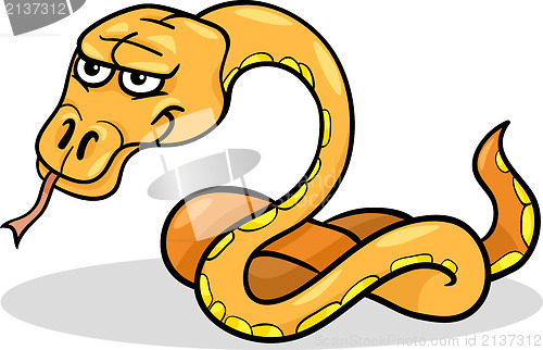 Image of snake reptile cartoon illustration