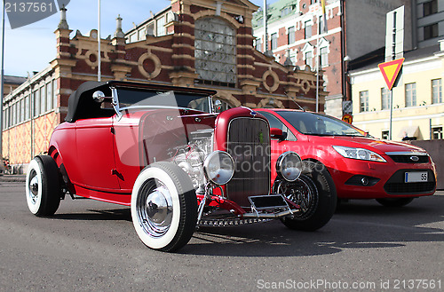 Image of red roadster