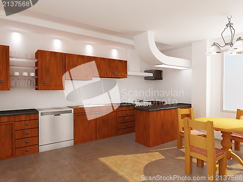 Image of modern kitchen interior