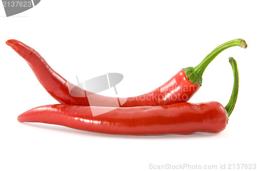 Image of two red chili peppers