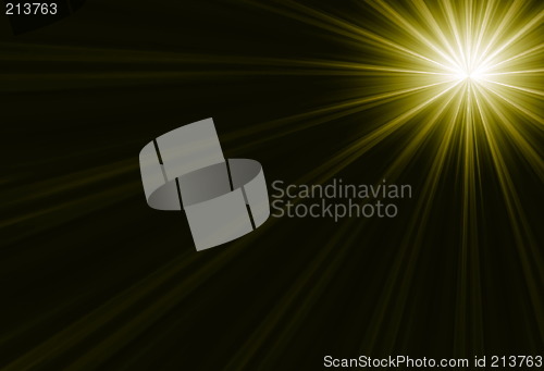 Image of yellow sun abstract