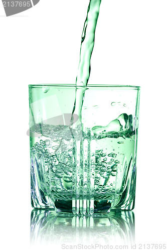 Image of pouring clear water 