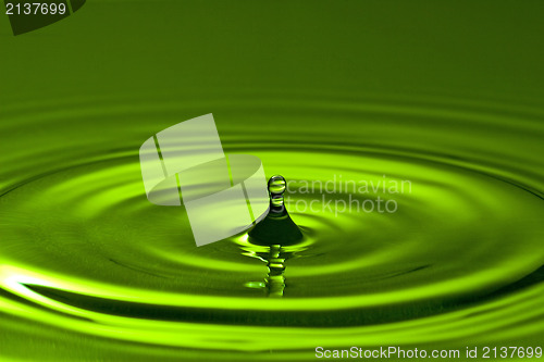 Image of  green clean water splash