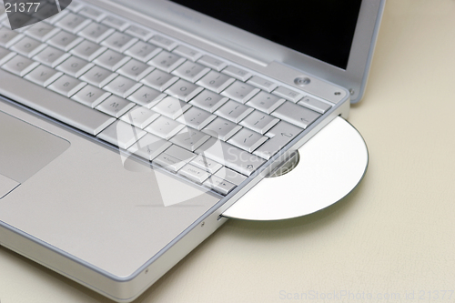 Image of CD and Laptop