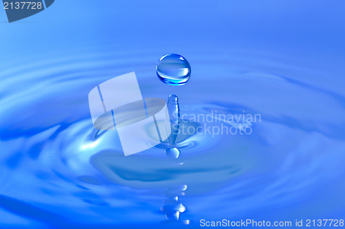 Image of Blue droplet splash