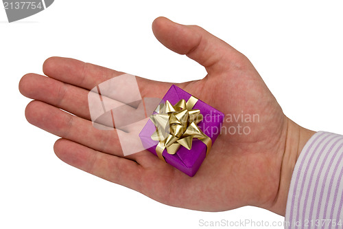 Image of hand with gift