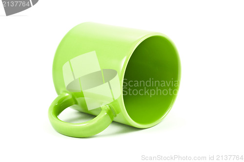 Image of empty green tea cup