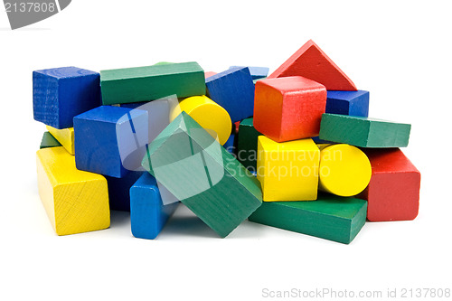 Image of colorful wooden bricks