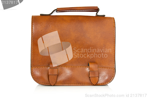 Image of brown leather bag