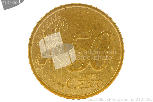 Image of Fifty euro cents coin