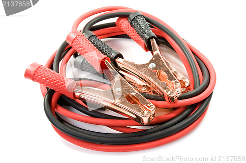 Image of Car battery jumper cables