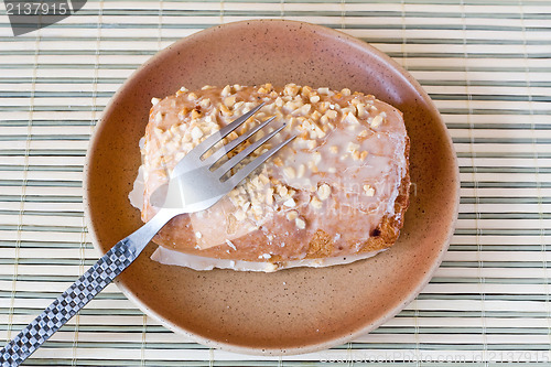 Image of cake with bits of nuts