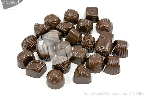 Image of assorted chocolate pralines