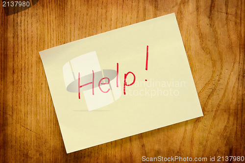 Image of Help message