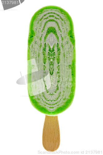 Image of green kiwi ice cream