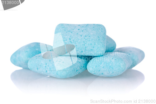 Image of chewing gum on white background