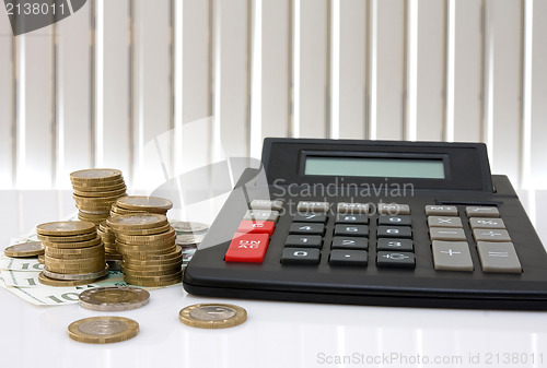 Image of money and calculator