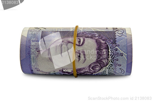 Image of England money roll 