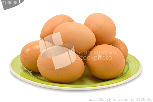 Image of  eggs on a plate