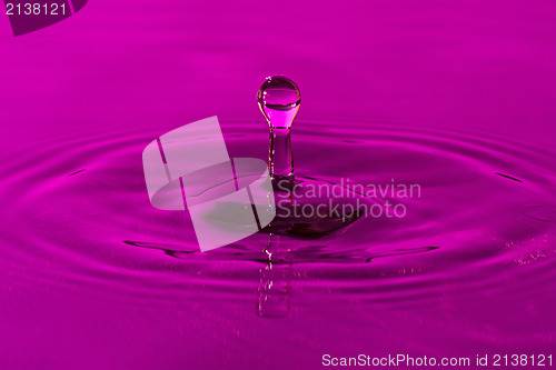 Image of purple water splash