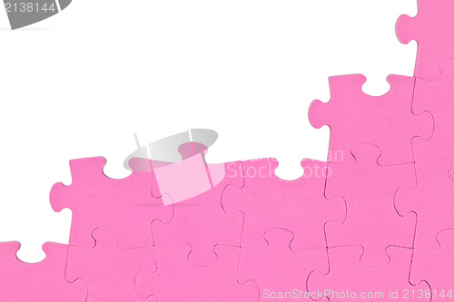 Image of pink puzzle corner
