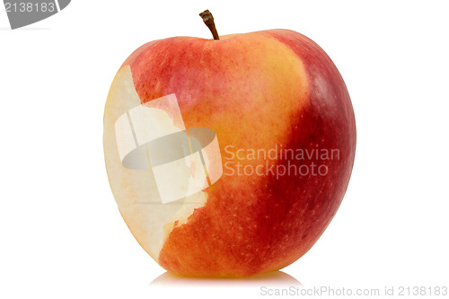 Image of bitten red apple