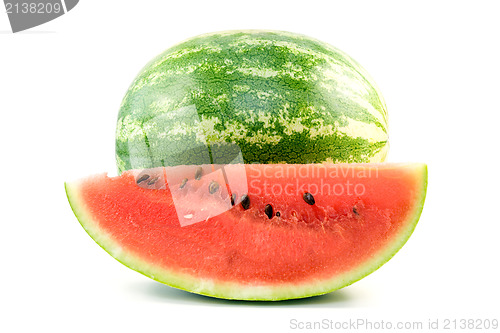 Image of watermelon over a white background