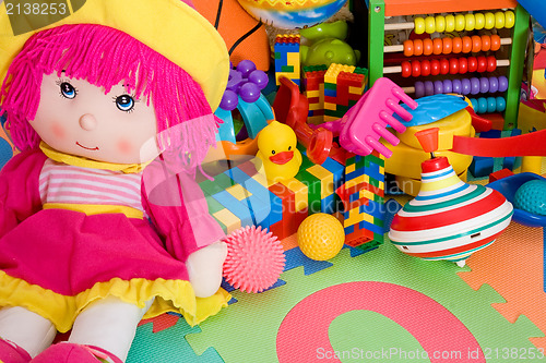 Image of colorful children's toys