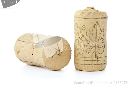 Image of Two corks from wine bottles 