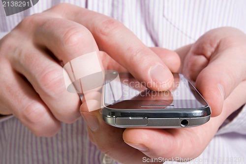 Image of using a smart phone 