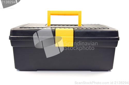 Image of isolated black toolbox