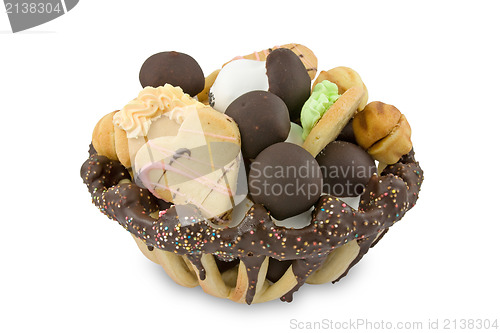 Image of basket of assorted cookies 