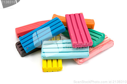 Image of Colorful children's plasticine bricks