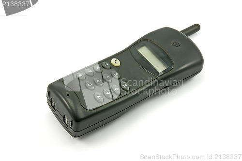 Image of black cordless phone