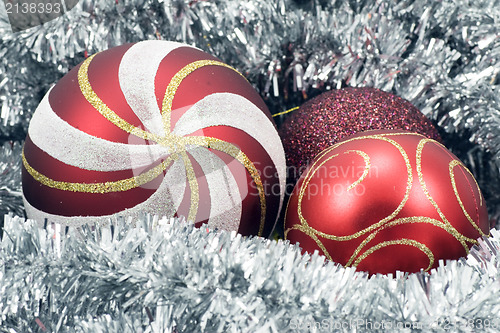 Image of Christmas balls and garland