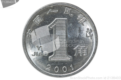 Image of chinese coin one yuan