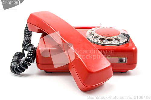 Image of red  phone