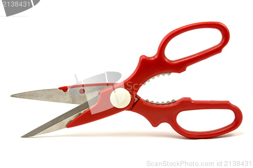 Image of Scissors with red handle