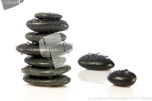 Image of wet zen stones