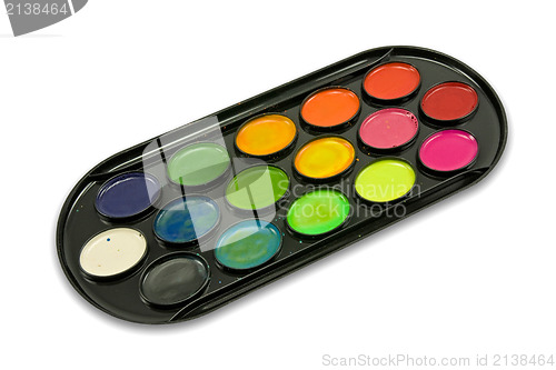 Image of watercolour paint tray