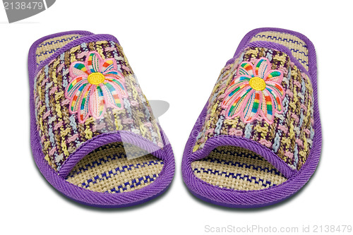 Image of woman house slippers