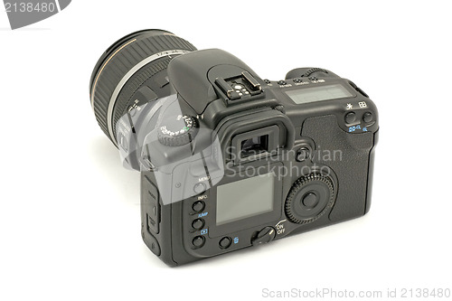 Image of rear view of digital photo camera