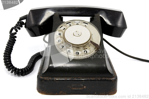 Image of old rusty telephone